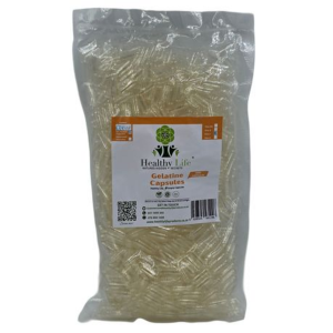 Healthy Life- Clear Empty GELATIN Capsules Size 1- 1000 in a Pack