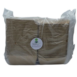 Kraft 10cm Burger Boxes - Disposable Food Packaging - 25 Pack
