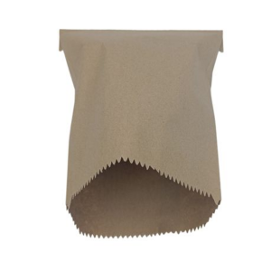 Kraft Flat Greaseproof Bags - 18.5 x 16.5cm Disposable Food Bags - 100 Pack