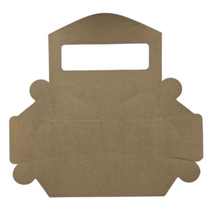 Kraft Hotdog Box with PLA Window - Compostable Takeaway Packaging - 25 Pack