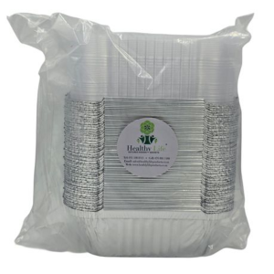 Foil Container with Clear Lid - 350ml Disposable Takeaway Combo (100 Pack)