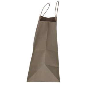Reusable Medium Kraft Bag with Twist Handles - 90gsm Gusseted - 50 Pack