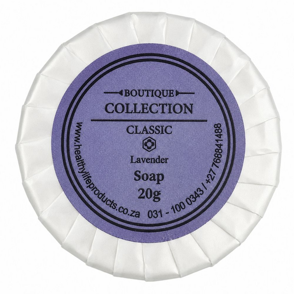 Boutique Soap for Hotels, BnB, Lodges - Lavender Scent - 20g